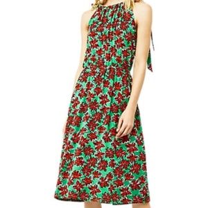 Warehouse woodblock daisy print dress